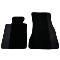 Black Floor Mats for BMW 1 Series 1 Series with Alcantara Leather - AutoWin