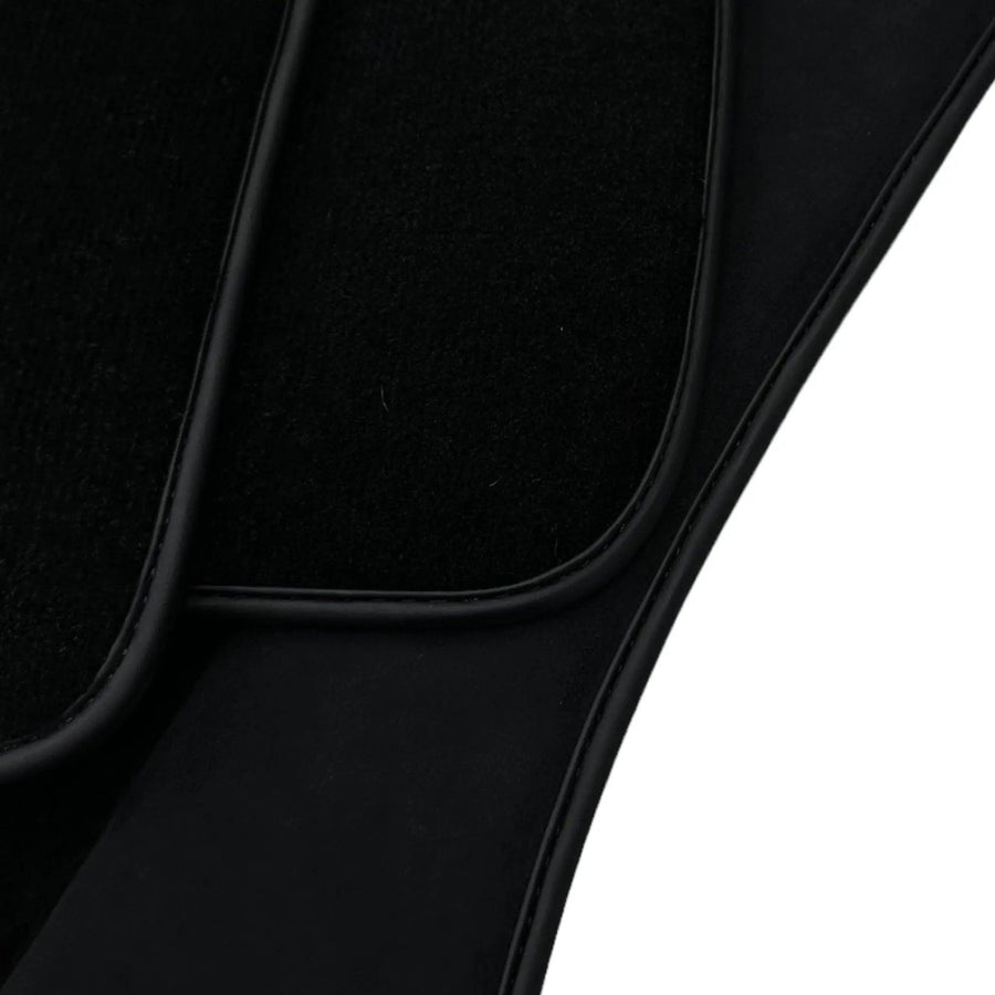 Black Floor Mats for BMW 2 Series Gran Tourer F46 (2015-2022) 5 Seats with Alcantara Leather - AutoWin