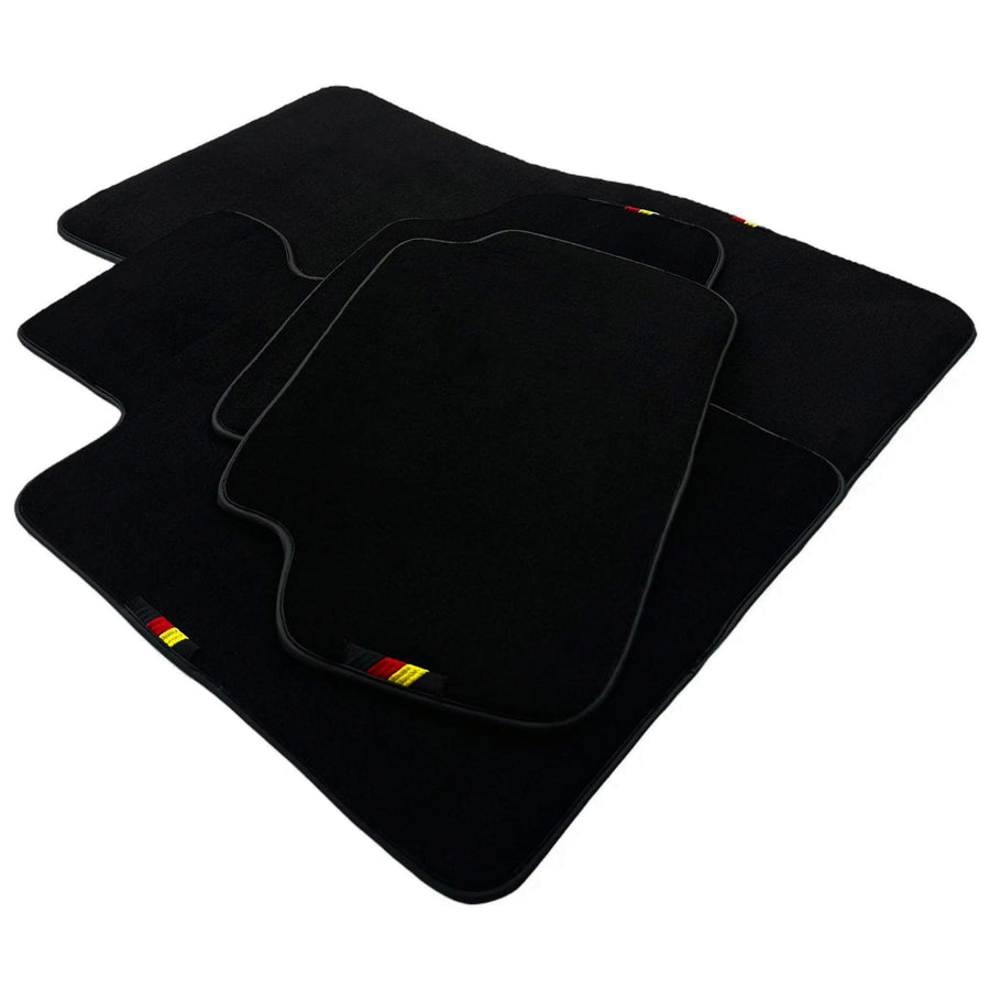 Black Floor Mats For BMW M5 G90 (2023-2026) Sedan with German Flag - AutoWin