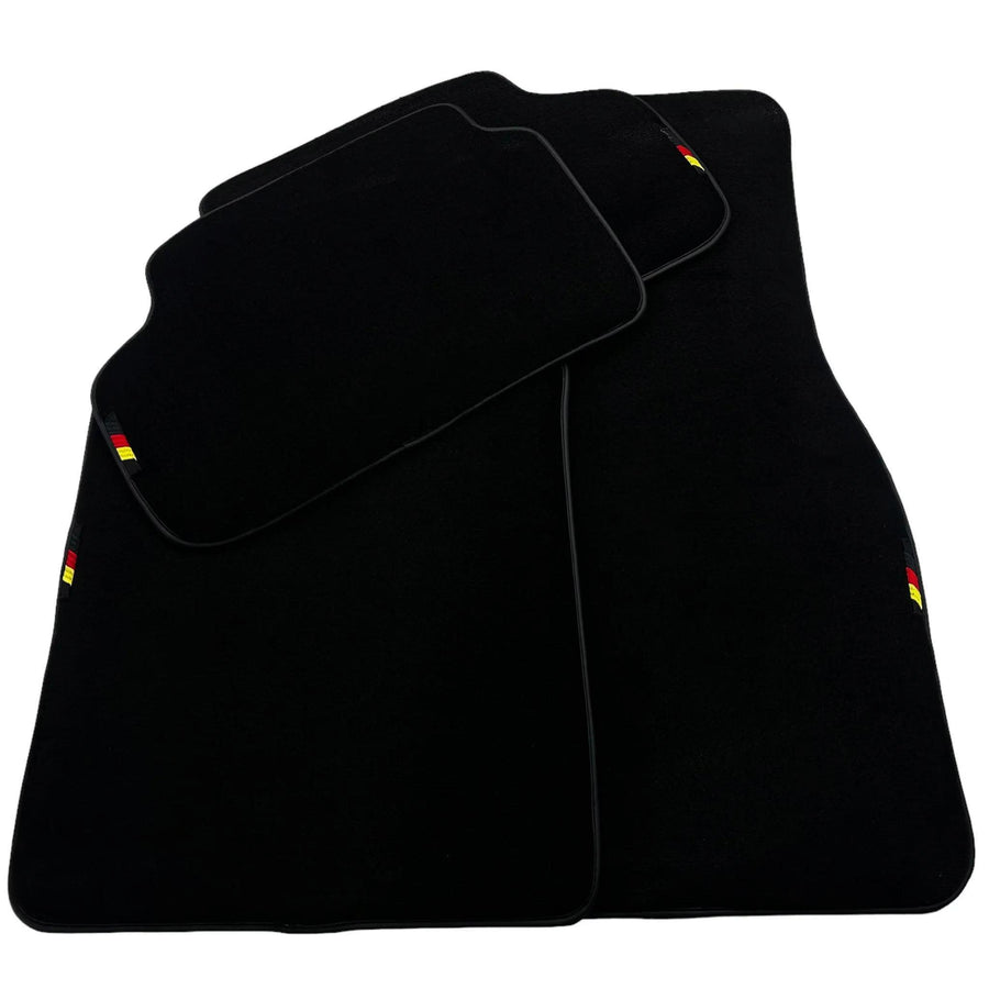 Black Floor Mats For BMW Gran Tourer F46 (2015-2022) 5 Seats with German Flag - AutoWin