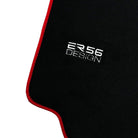 Black Floor Mats For BMW 8 Series E31 2-door Coupe (1989-1999) ER56 Design with Red Trim - AutoWin