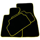 Black Floor Mats For BMW G30 Sedan (2016-2023) | Yellow Trim - AutoWin