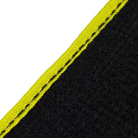 Black Floor Mats For BMW 2 Series | Yellow Trim - AutoWin