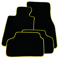 Black Floor Mats For BMW 2 Series | Yellow Trim - AutoWin