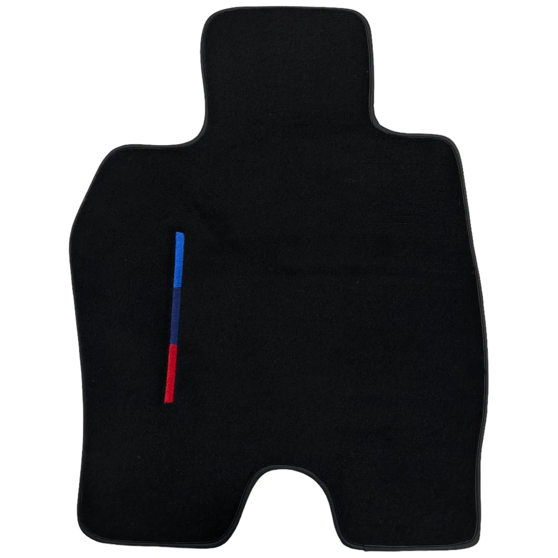 Black Floor Mats for BMW i8 3 Color Stripes Tailored Set Perfect Fit - AutoWin