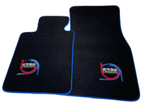 Black Floor Mats For BMW M3 E92 ER56 Design Limited Edition Blue Trim - AutoWin