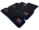 Black Floor Mats For BMW M4 G83 Convertible ER56 Design Limited Edition Blue Trim - AutoWin