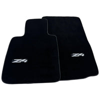 Black Floor Mats For BMW Z4 Series E85 Convertible (2003-2008) - AutoWin