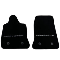 Black Floor Mats For Chevrolet Corvette C7 (2014-2019) - AutoWin