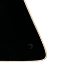 Black Floor Mats for Ferrari 296 GTS (2022-2024) with Beige Trim - AutoWin