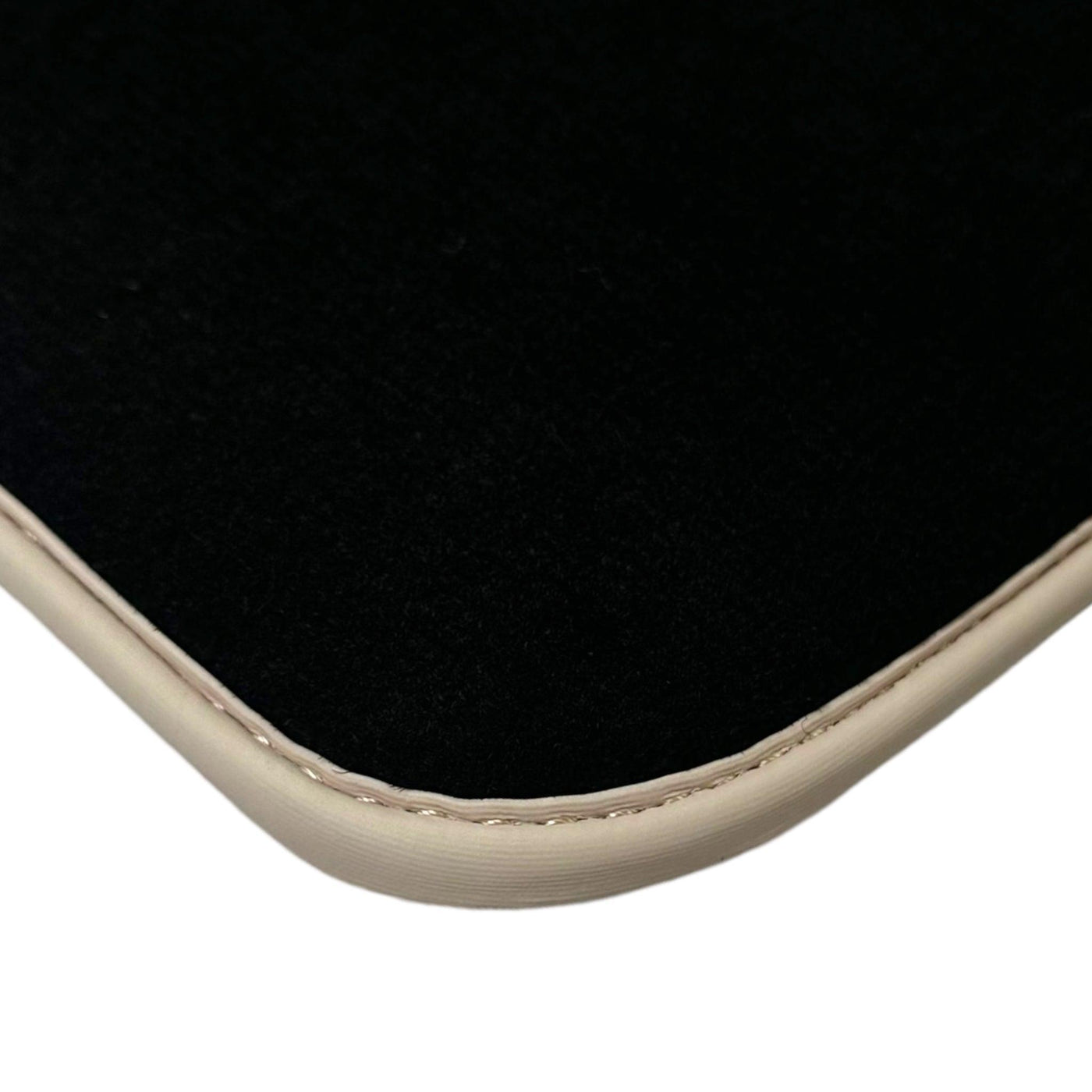 Black Floor Mats for Ferrari 296 GTB (2022-2024) with Beige Trim - AutoWin