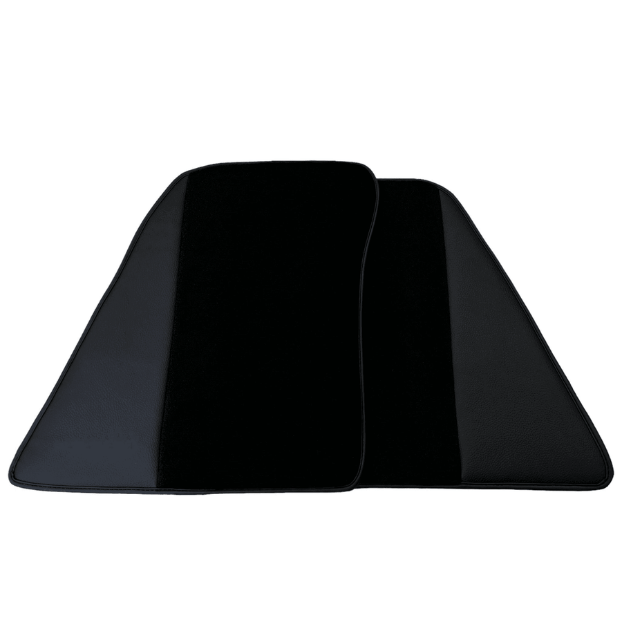 Custom Black Floor Mats for Ferrari SF90 Stradale (2019-2024) with Leather - AutoWin