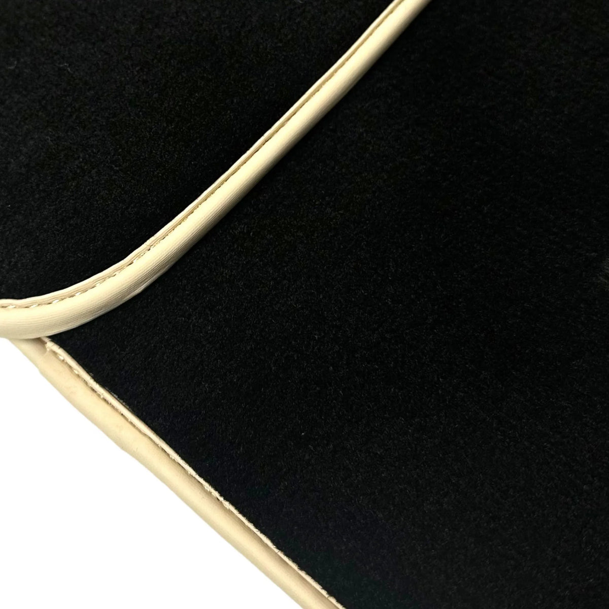 Black Floor Mats for Ferrari 296 GTB (2022-2027) with Beige Trim - AutoWin