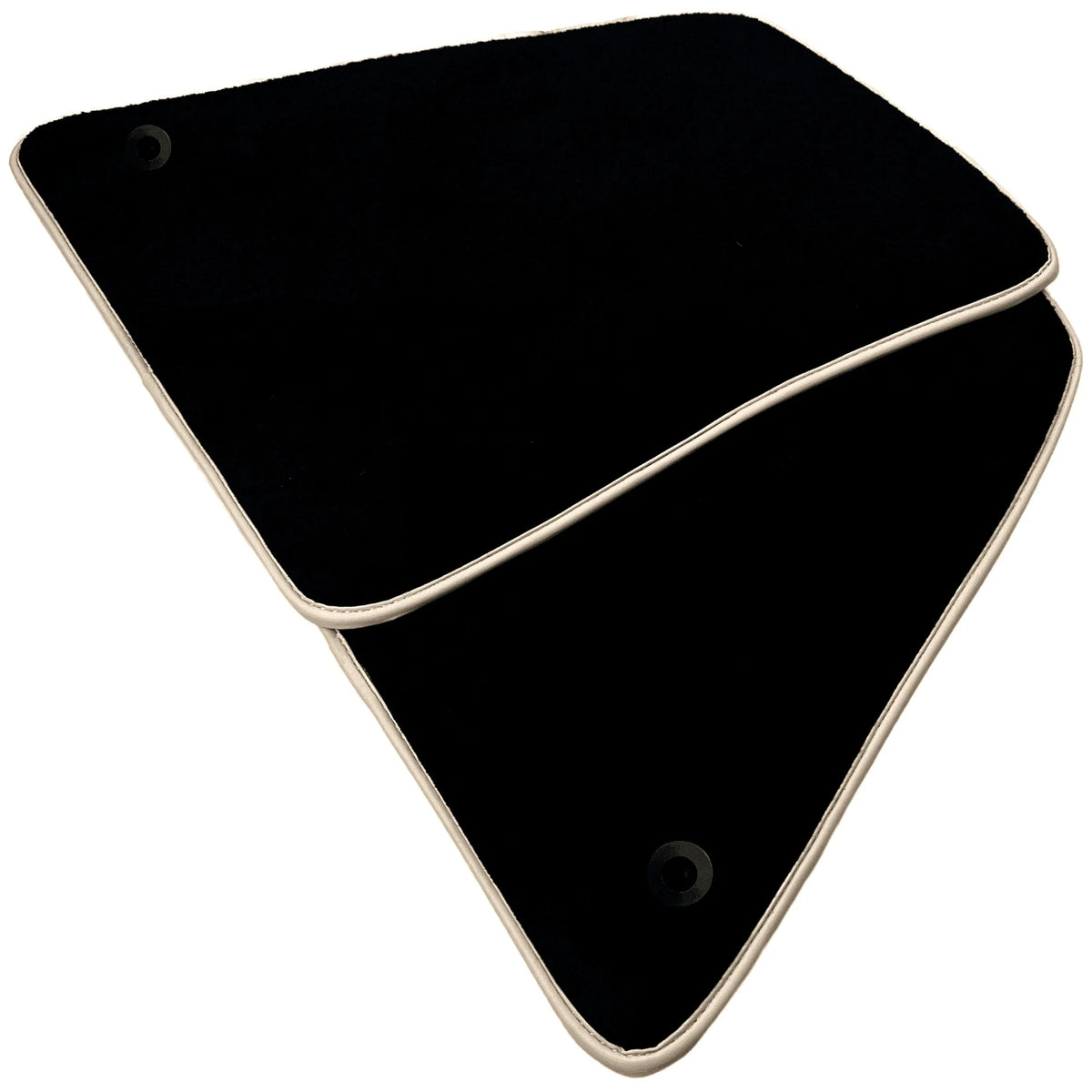 Black Floor Mats for Ferrari 296 GTB (2022-2027) with Beige Trim