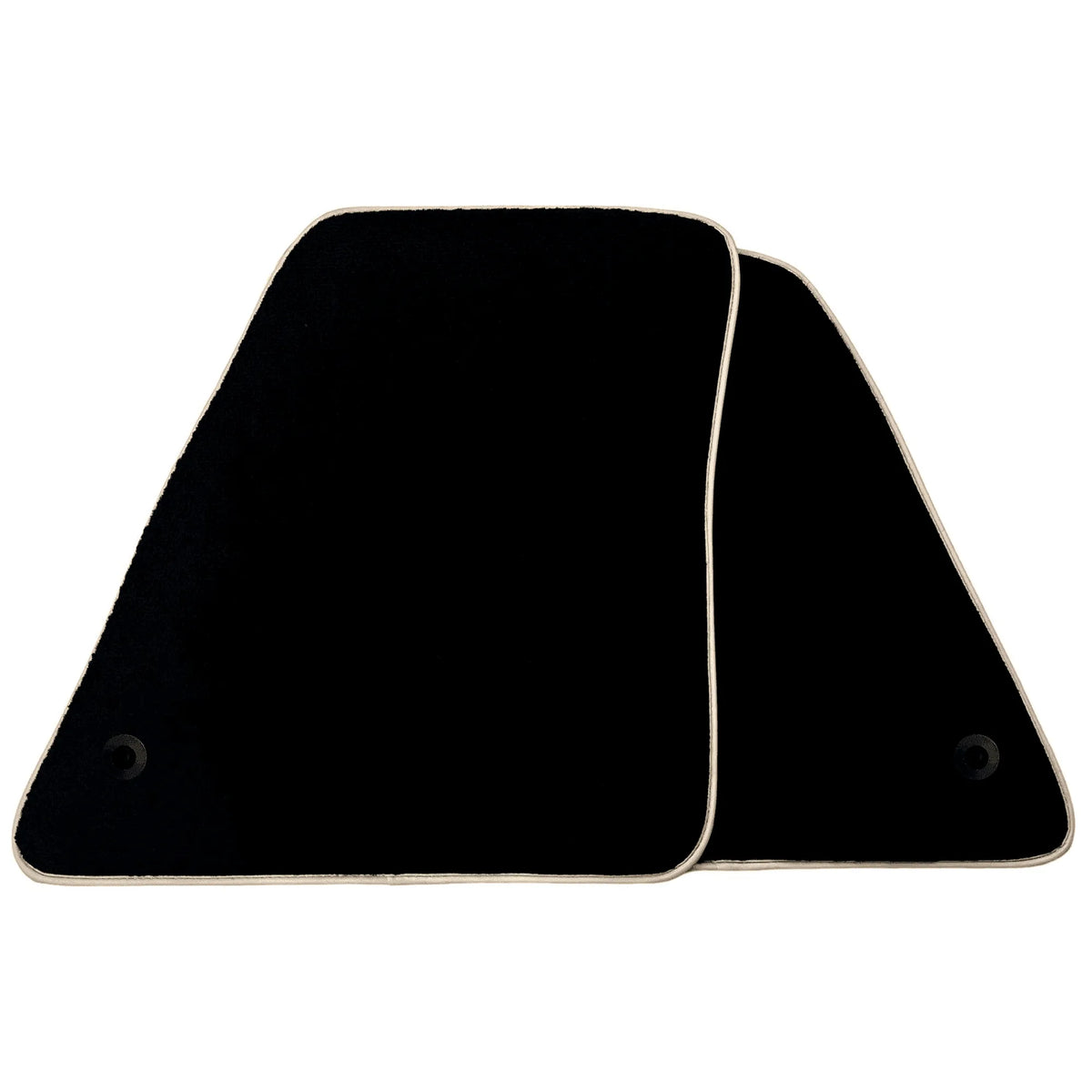 Black Floor Mats for Ferrari 296 GTS (2022-2027) with Beige Trim - AutoWin