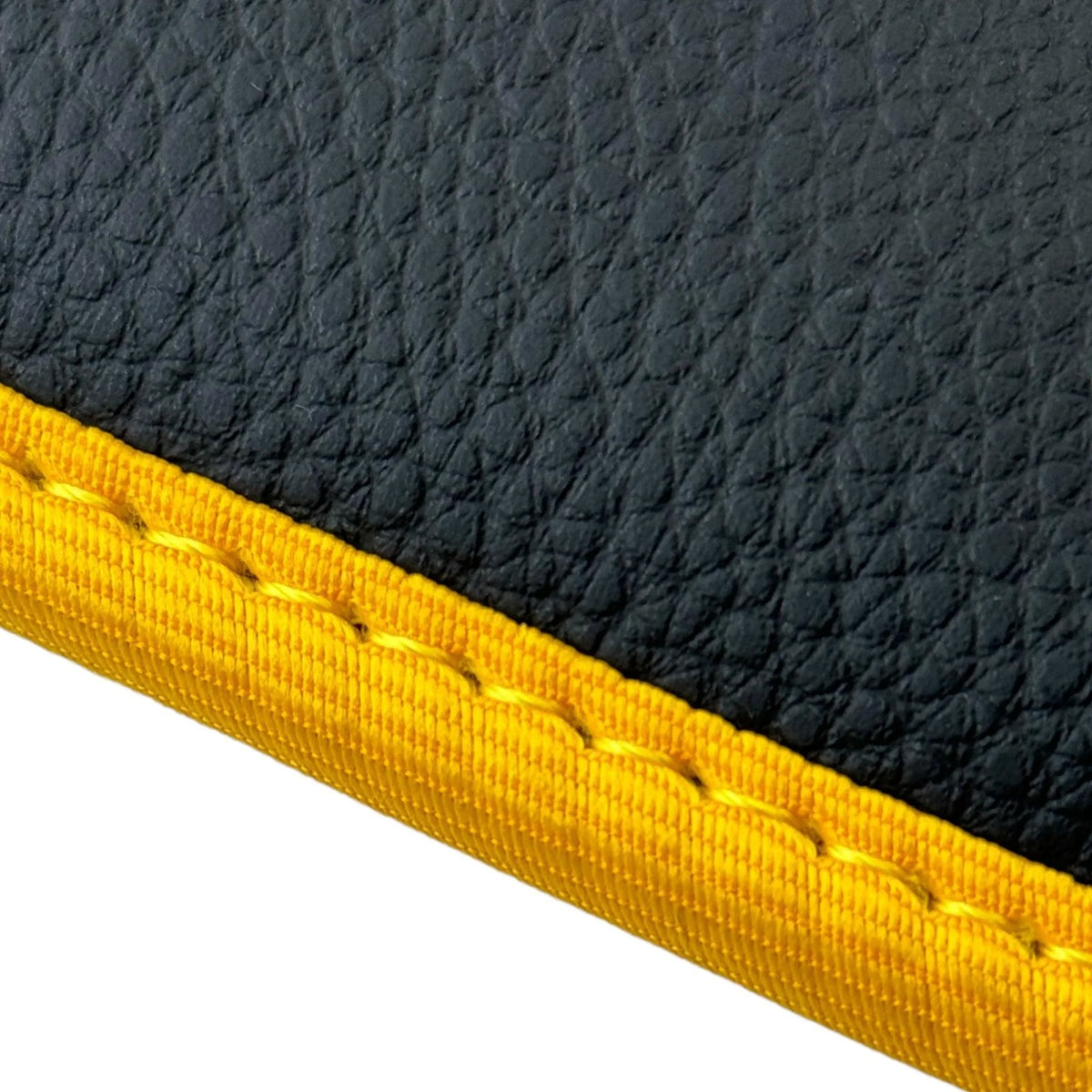 Premium Black Floor Mats for Ferrari 296 GTS (2022-2027) with Yellow Trim