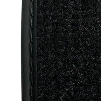 Black Floor Mats for Ferrari 328 GTB (1985-1989) with Leather Italian Edition - AutoWin