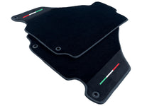Black Floor Mats For Ferrari 360 Modena 1999-2005 With Alcantara Leather - AutoWin