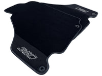 Black Floor Mats For Ferrari 360 Modena 1999-2005 With Alcantara Leather - AutoWin