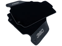 Black Floor Mats For Ferrari 360 Modena 1999-2005 With Carbon Fiber Leather - AutoWin