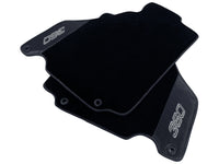 Black Floor Mats For Ferrari 360 Modena 1999-2005 With Carbon Fiber Leather - AutoWin