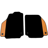 Black Floor Mats for Ferrari 458 GT2 (2012-2015) with Beige Nappa Leather