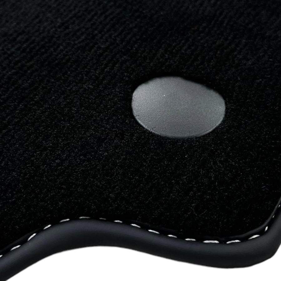 Black Floor Mats for Ferrari 458 GT2 (2012-2015) with Beige Nappa Leather