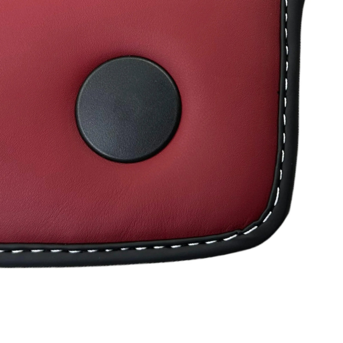 Black Floor Mats for Ferrari 458 GT2 (2012-2015) with Bordeaux Nappa Leather