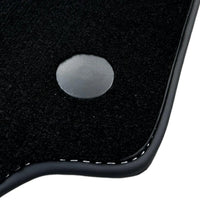 Black Floor Mats for Ferrari 458 GT2 (2012-2015) with Bordeaux Nappa Leather | Italian Edition