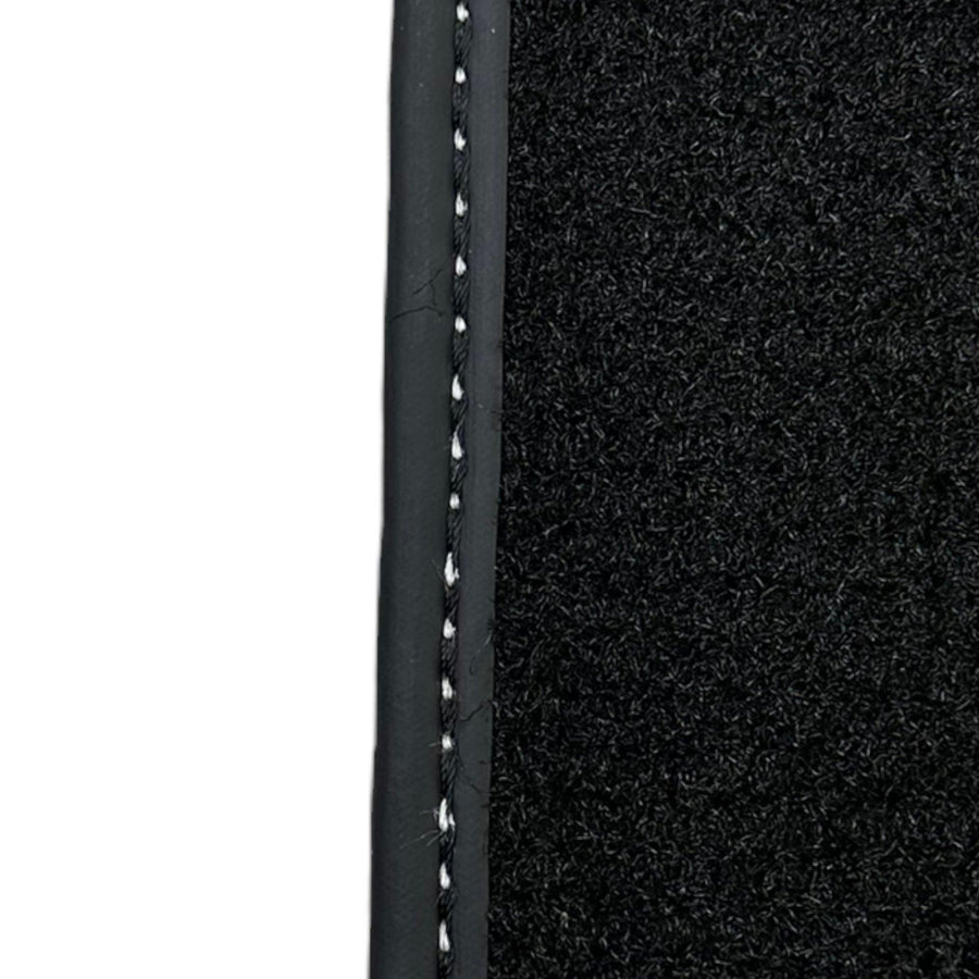 Black Floor Mats for Ferrari 458 Spider (2012-2015) with Crema Nappa Leather | Italian Edition - AutoWin