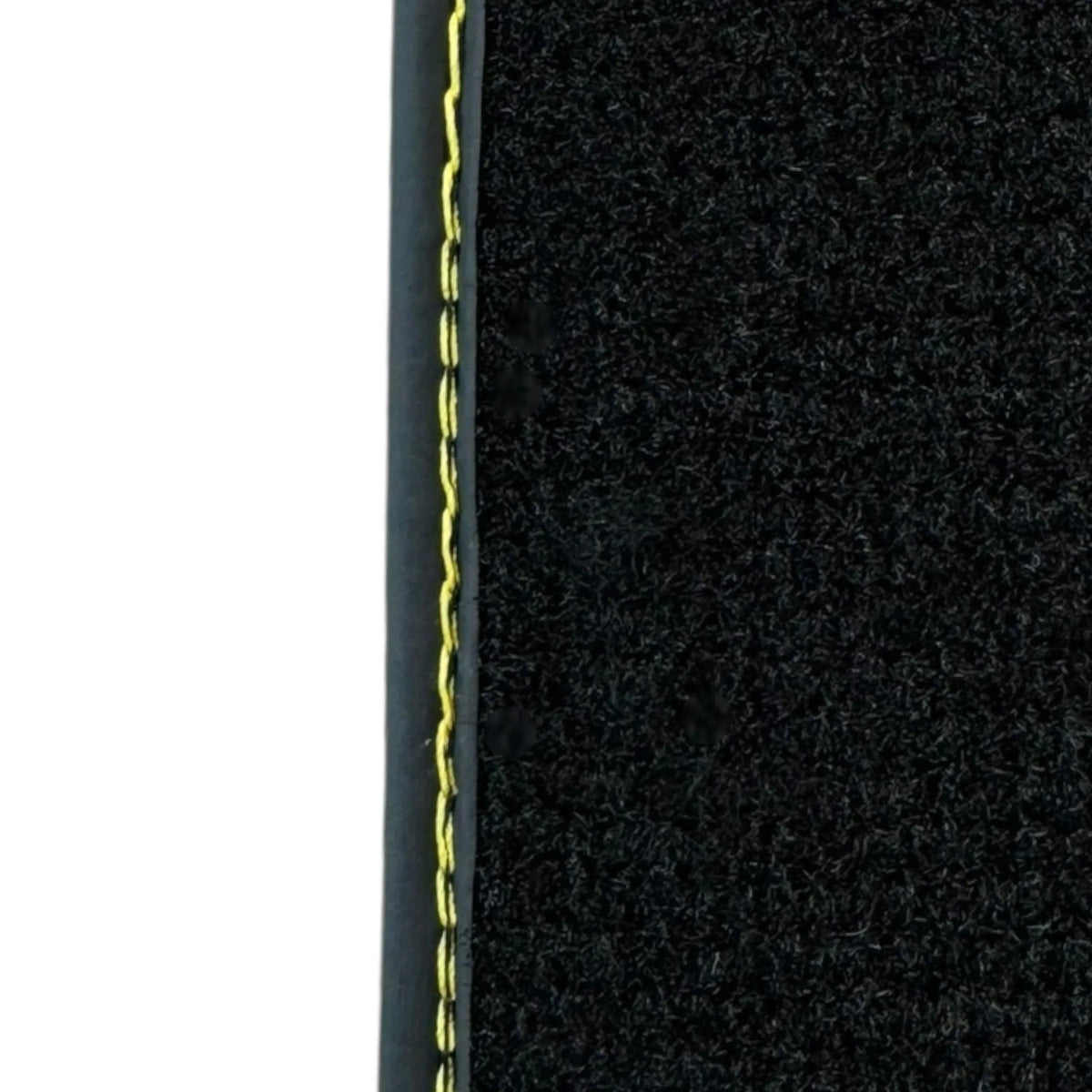 Black Floor Mats for Ferrari 458 Spider (2012-2015) with Yellow Leather