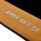 Black Floor Mats for Ferrari 488 GTB (2015-2022) with Beige Tradizione Nappa Leather - AutoWin