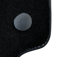 Black Floor Mats for Ferrari 488 GTB (2015-2022) with Bordeaux Nappa Leather