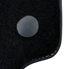 Black Floor Mats for Ferrari 488 Spider (2016-2023) with Bordeaux Nappa Leather | Italian Edition - AutoWin