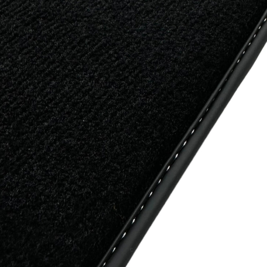 Black Floor Mats for Ferrari 488 GTB (2015-2022) with Cuoio Nappa Leather