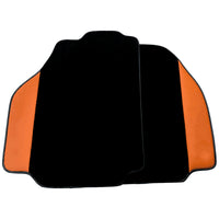 Black Floor Mats for Ferrari 488 Pista Spider (2019-2021) with Cuoio Nappa Leather
