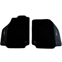 Black Floor Mats for Ferrari 488 Pista Spider 2019-2021 with Leather