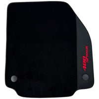 Black Floor Mats for Ferrari 488 Spider (2016-2022) with Alcantara | Red Sewing