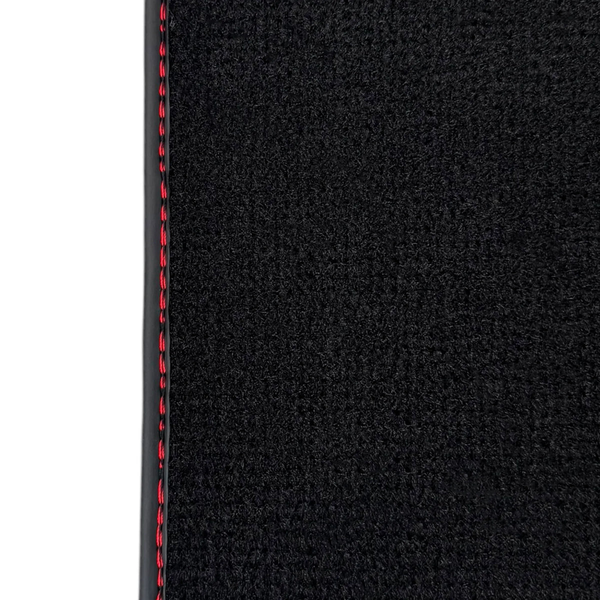 Black Floor Mats for Ferrari 488 Spider (2016-2022) with Alcantara | Red Sewing