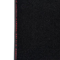 Black Floor Mats for Ferrari 488 Spider (2016-2022) with Alcantara | Red Sewing