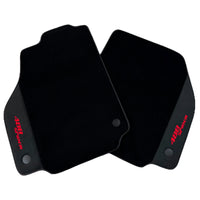 Black Floor Mats for Ferrari 488 Spider (2016-2022) with Alcantara | Red Sewing