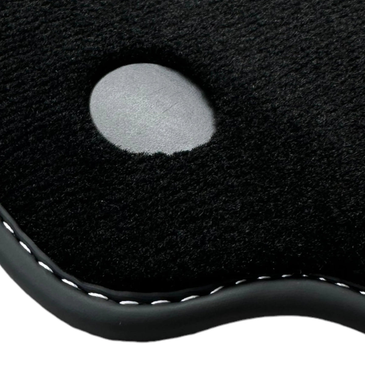 Black Floor Mats for Ferrari 488 Spider (2016-2022) with Crema Nappa Leather