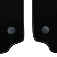 Black Floor Mats for Ferrari 488 Spider (2016-2022) with Cuoio Nappa Leather - AutoWin