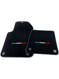 Black Floor Mats For Ferrari 612 Scaglietti 2005-2011 Italian Edition - AutoWin