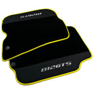 Black Floor Mats for Ferrari 812 GTS (2019-2023) with Leather - AutoWin