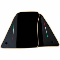 Black Floor Mats for Ferrari 849 Testarossa (2026-2027) with Leather