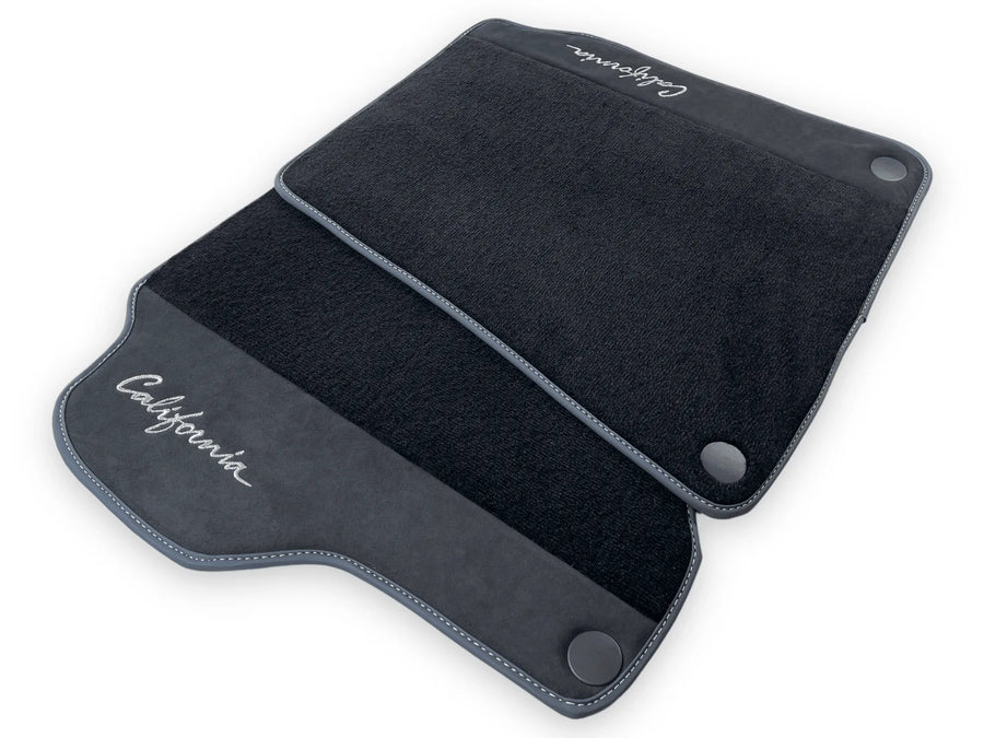 Svarte Bilmatter For Ferrari California 2008-2014 Med Alcantara - AutoWin