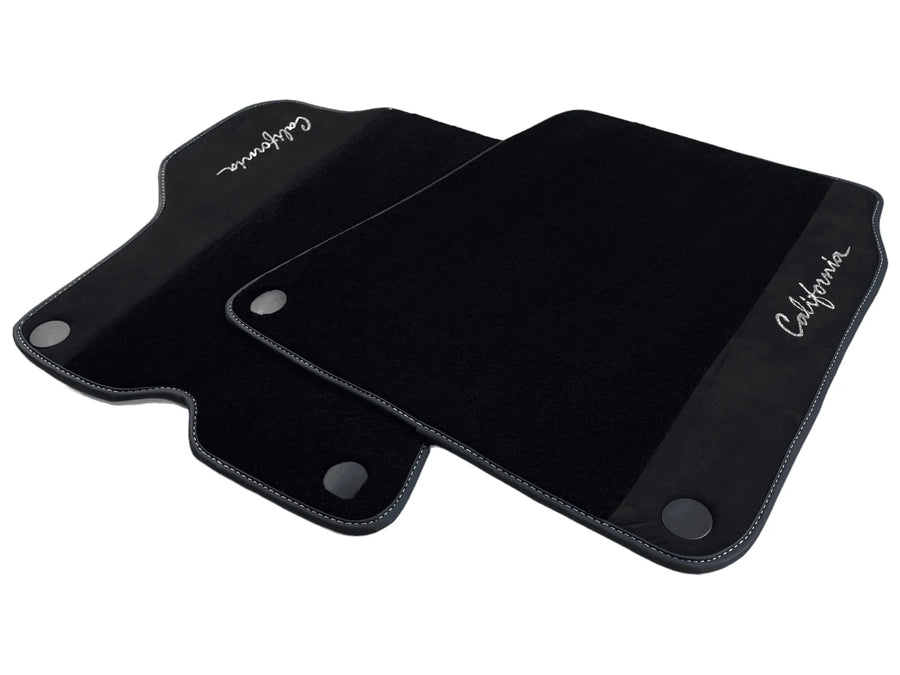 Svarte Bilmatter For Ferrari California 2008-2014 Med Alcantara - AutoWin