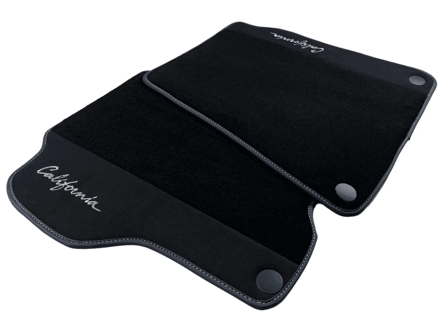 Svarte Bilmatter For Ferrari California 2008-2014 Med Alcantara - AutoWin