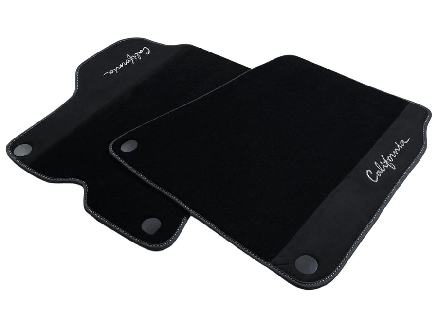 Svarte Bilmatter For Ferrari California 2008-2014 Med Alcantara - AutoWin